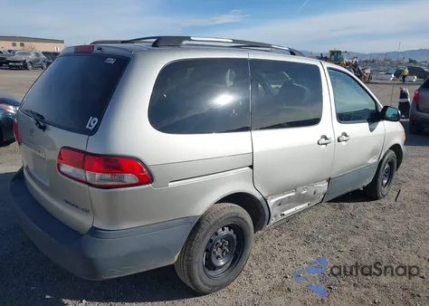 2002 Toyota Sienna Ce из США, поврежденный, VIN 4T3ZF19C72U488628
